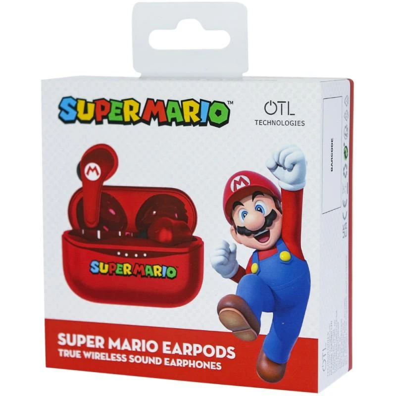 OTL Super Mario TWS belaidės ausinės, Raudonos spalvos