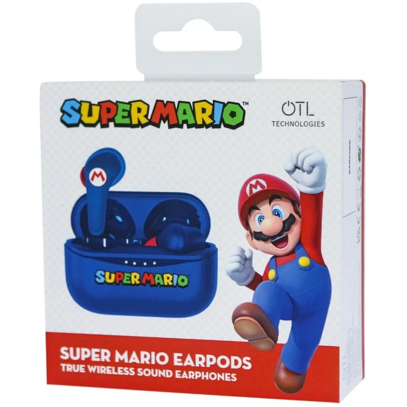 OTL Super Mario TWS belaidės ausinės, Mėlynos spalvos