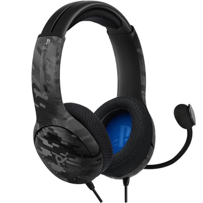 Žaidimų ausinės PDP Gaming LVL 40, skirtos PS4, Pilkos