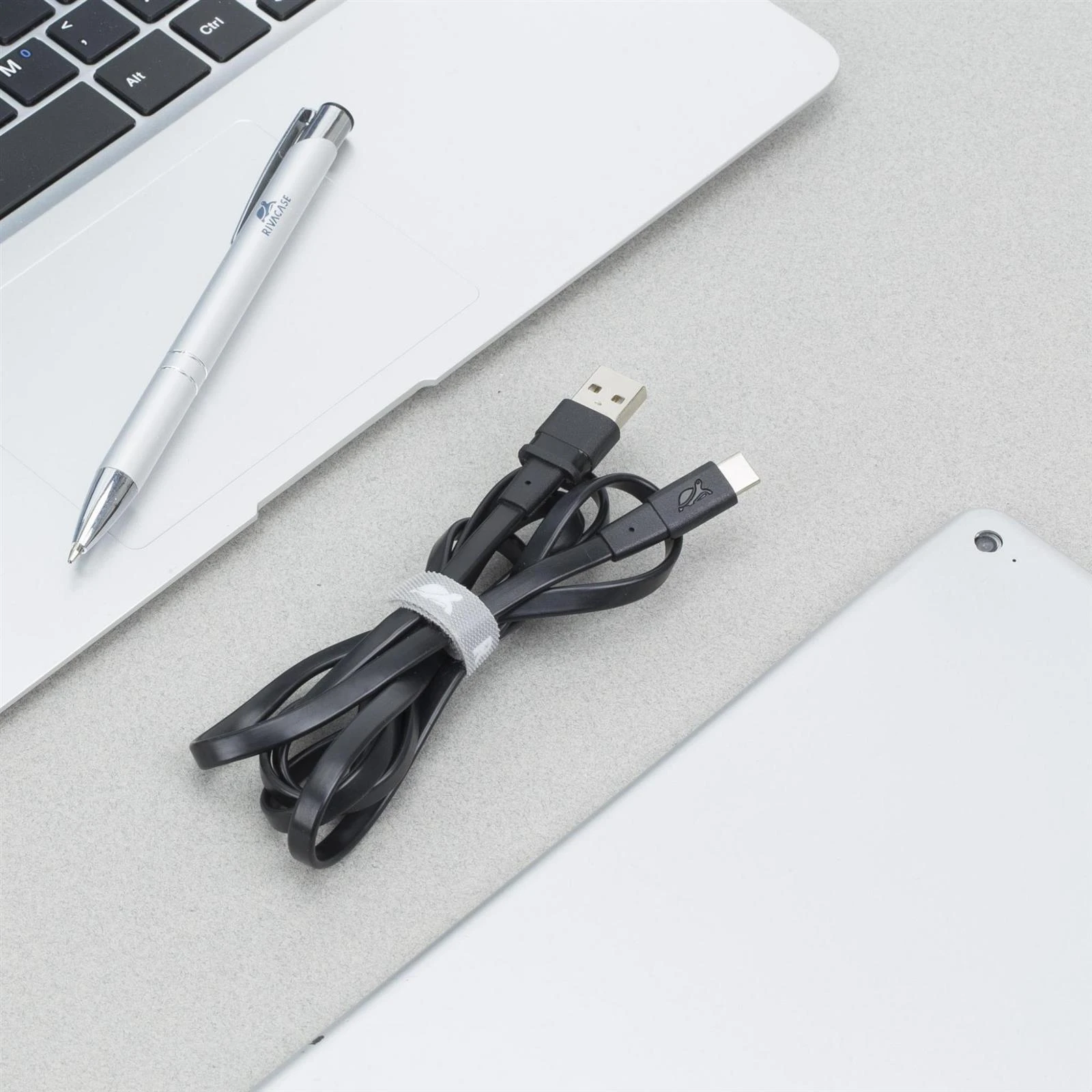 Kabelis USB RivaCase USB-A - 2.1 m Juodas (PS 6002 BK21)