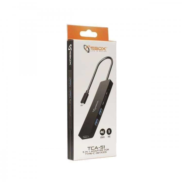 Sbox TCA-51 USB-C adapteris pakuotėje