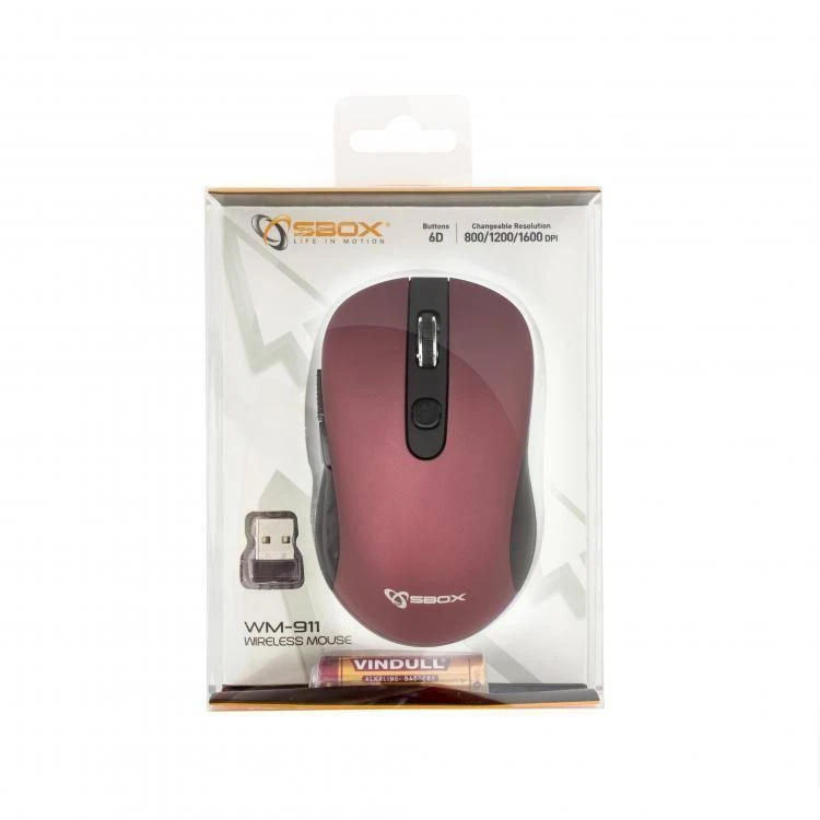 Pelė Sbox Technology Sbox WM-911U violetinės spalvos