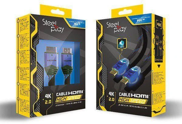 Steelplay Retro Line Steelplay 4K 2.0 HDMI didelės spartos Ultra HD LEC kabelis 2M