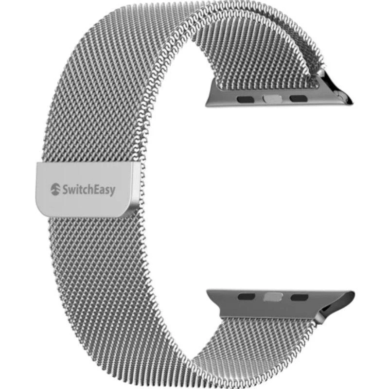 Išmaniojo laikrodžio dirželis SwitchEasy Mesh skirtas Apple Watch 42/44/45 mm, sidabrinis