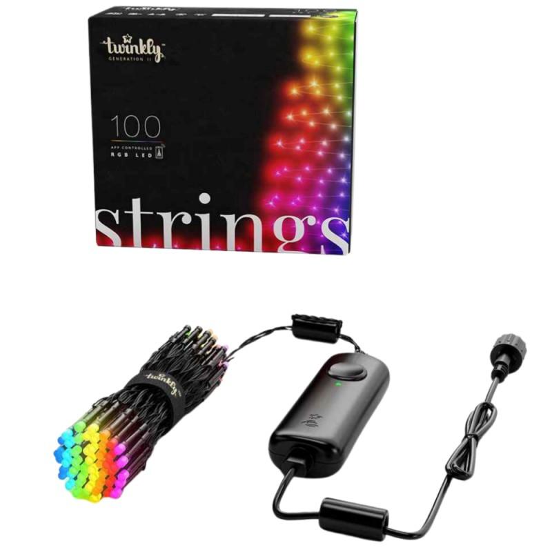 Kalėdinė išmanioji lempučių girlianda Twinkly Strings 100 LED, RGB, daugiaspalvės