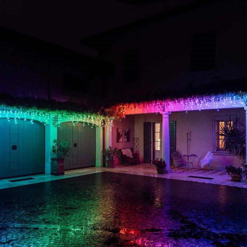 Kalėdinė išmanioji lempučių girlianda Twinkly Icicle 190 LED RGB, varvekliai, daugiaspalvės