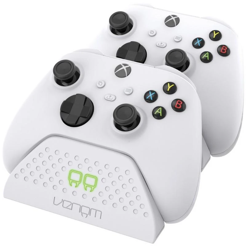 VENOM Doko stotelė do padów XBOX One/XBOX Series balta + 2x akumulator