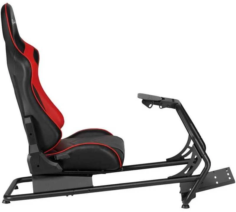 Žaidimų kėdė lenktynėms White Shark King of Speed Racing simulation cockpit
