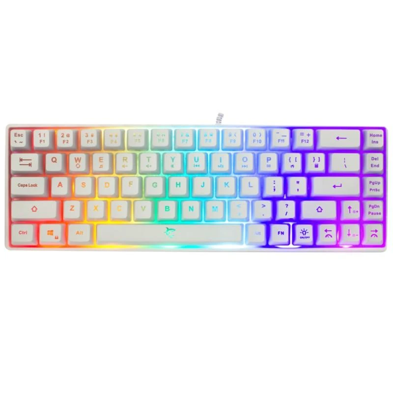 Klaviatūra White Shark Baltas Shark GK-2201 Ronin baltas US