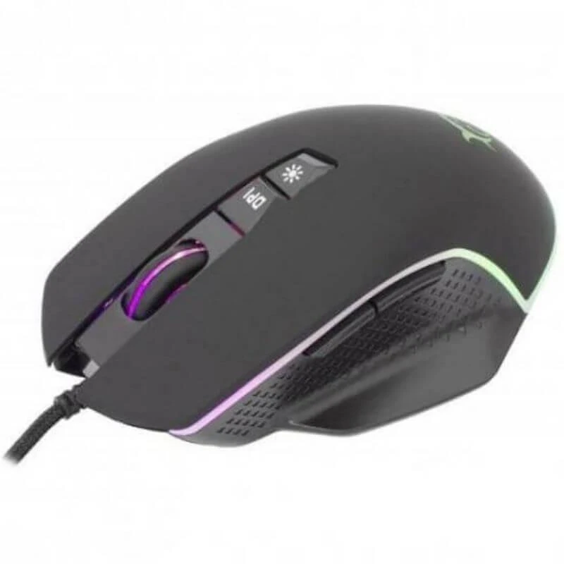 Žaidimų pelė White Shark Gareth Black su RGB pašvietimu