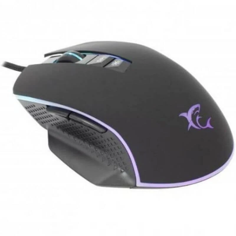 Žaidimų pelė White Shark Gareth Black su RGB pašvietimu