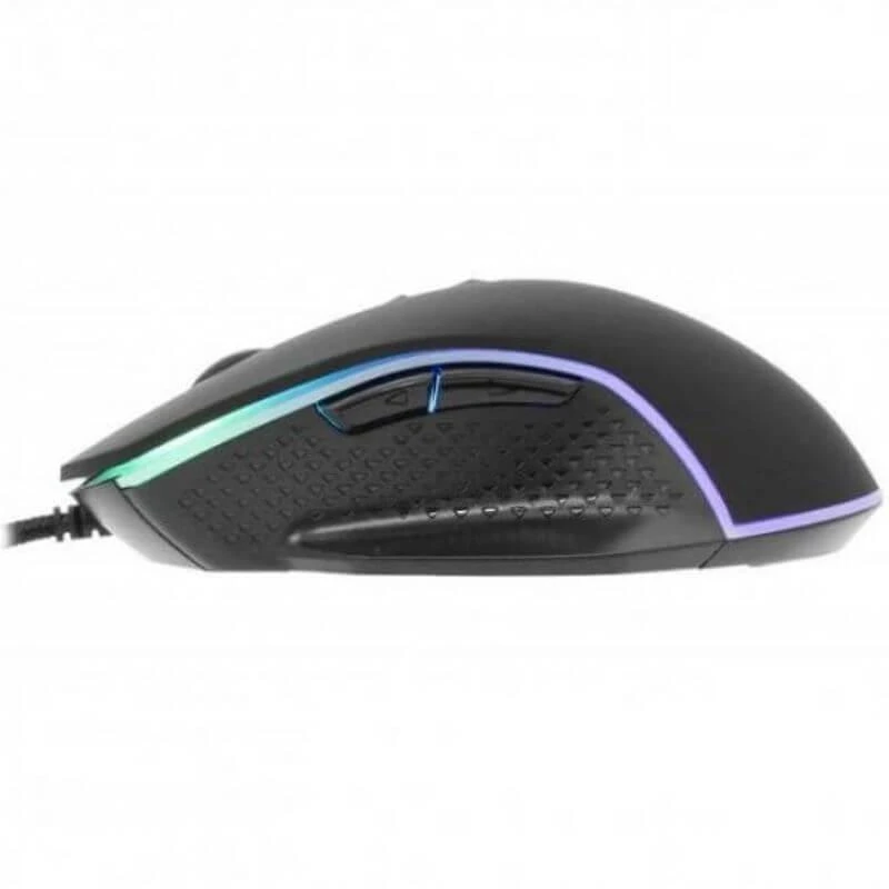 Žaidimų pelė White Shark Gareth Black su RGB pašvietimu