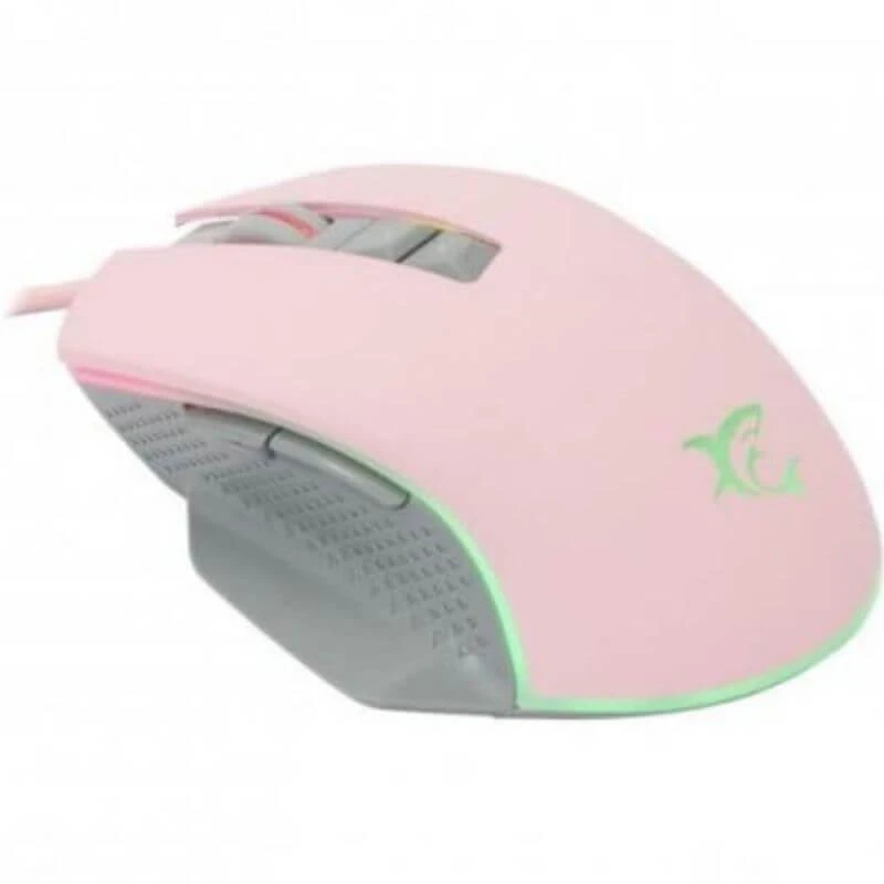 Žaidimų pelė White Shark Gareth Pink su RGB pašvietimu