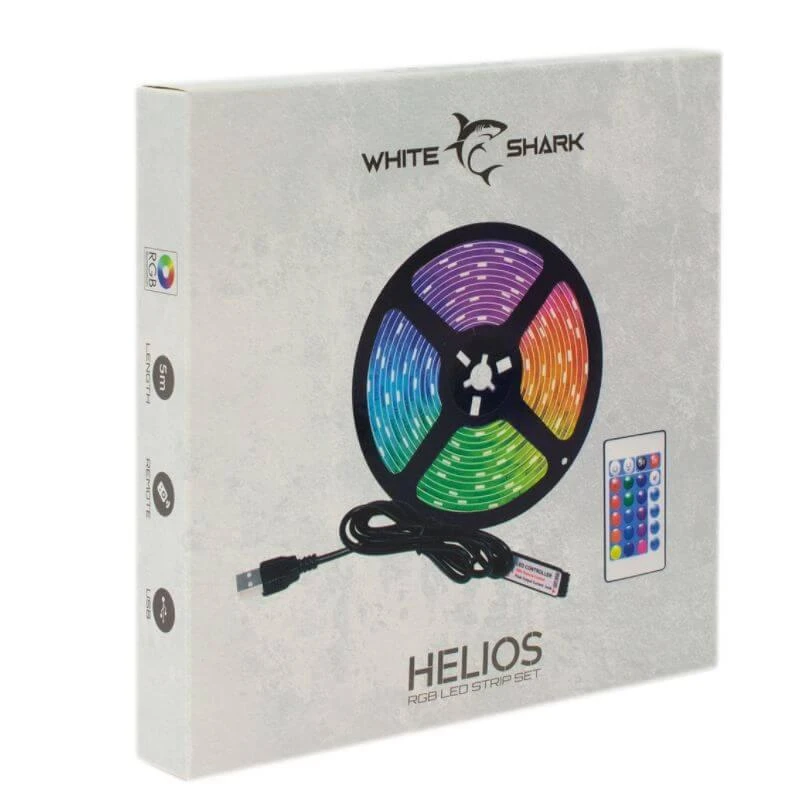White Shark Helios, RGB LED juosta su distanciniu valdymu, 5m