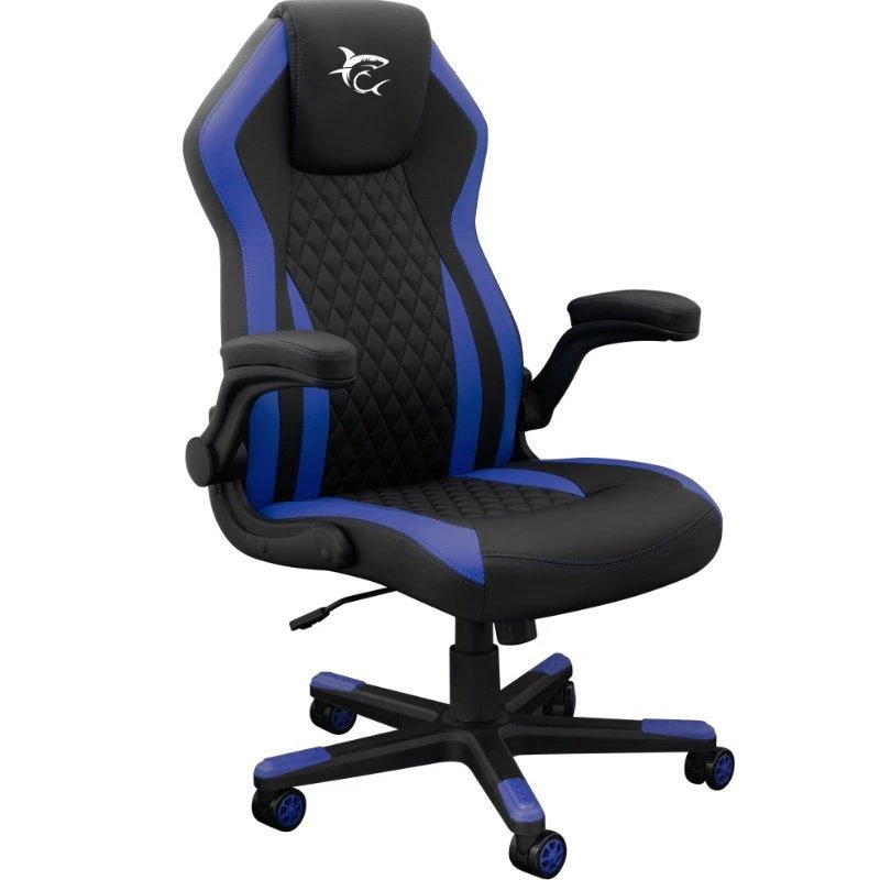 Žaidimų kėdė White Shark Dervish Gaming Chair, Juoda-mėlyna