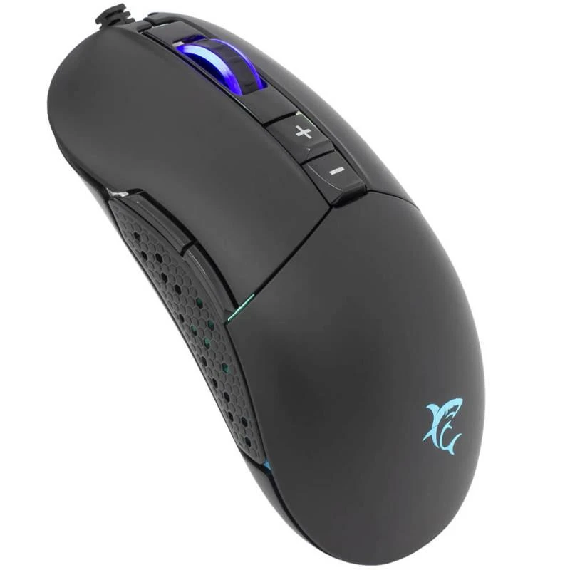 Žaidimų pelė White Shark Arthur, 10000 DPI, 9 mygtukai, su RGB pašvietimu