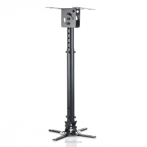 ART RAMP P-107B ART Laikiklis P-107B, 47-76cm iki projektoriaus juodas 15KG Tvirtinimas prie lubinio laikiklio