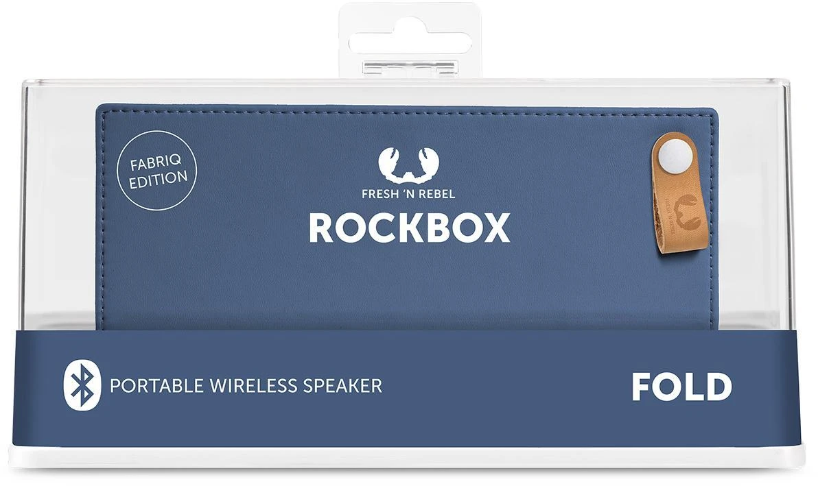 Fresh'n Rebel kolonėlė Rockbox Fold Fabriq Edition indigo spalvos