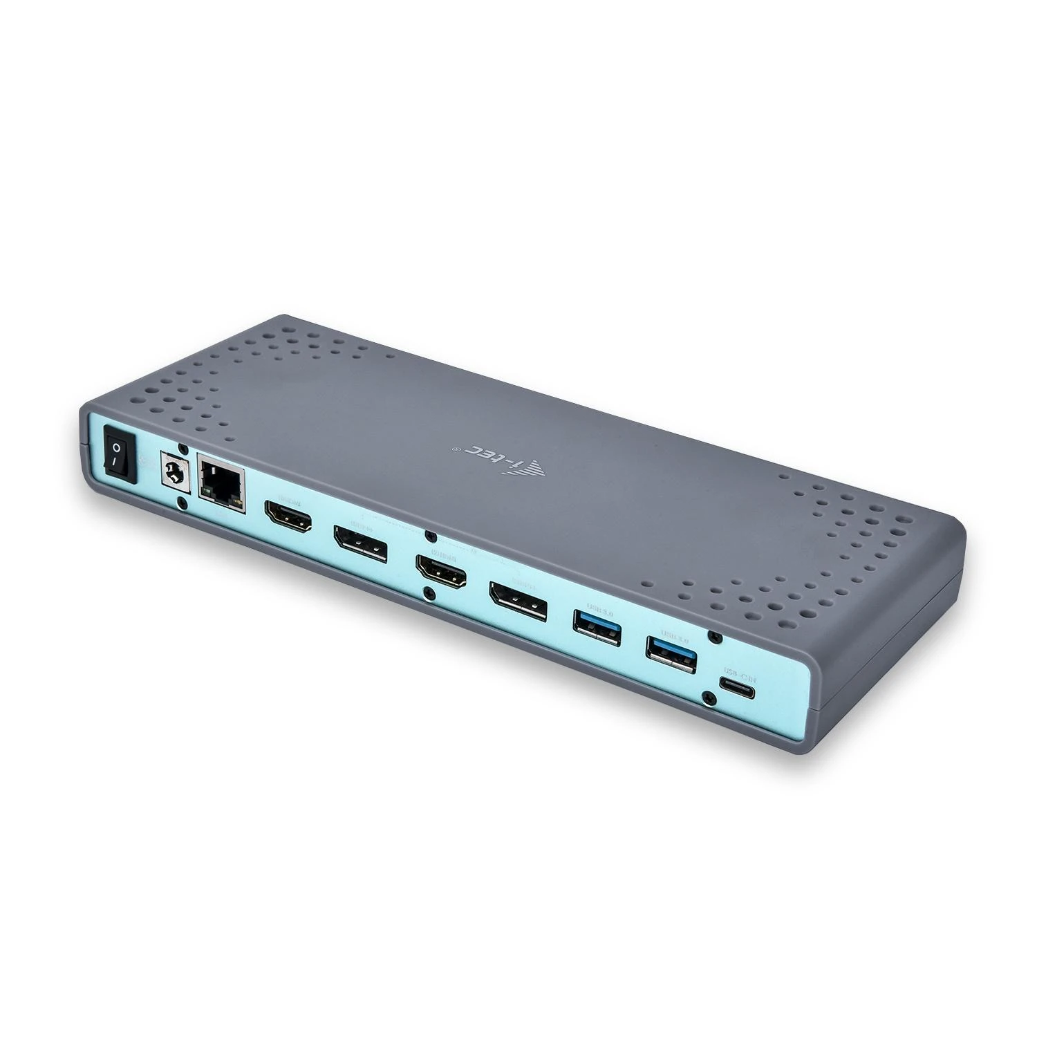 I-TEC USB 3.0 / USB-C Dualdock 1x 5K 2x 4K 60Hz 2x HDMI 2x DP 1x GLAN 6x USB 3.0 1x Audio / Mic Jack Kensington, suderinamas su TB 3