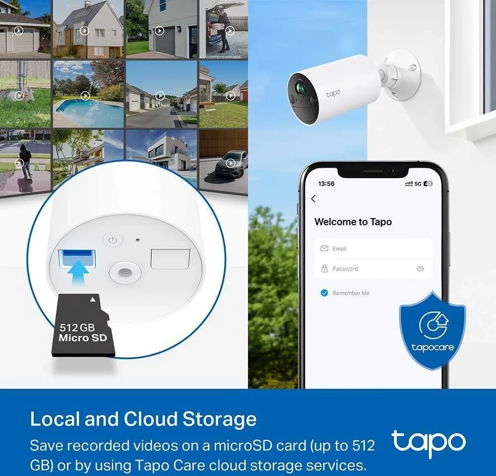 Išmanioji bevielė vidaus/lauko saugumo kamera TP-LINK Tapo C410