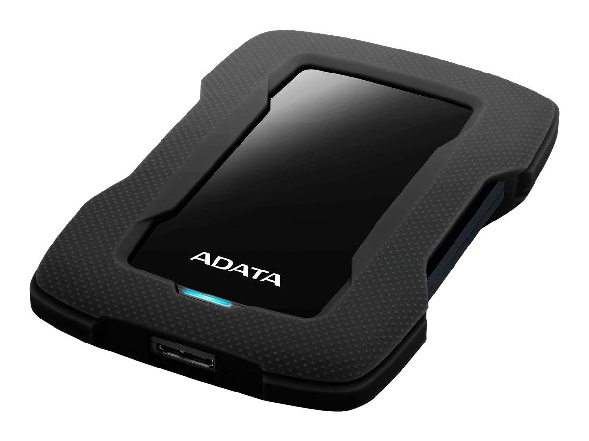 ADATA HD330 | 2000 GB | 2,5 colio | USB 3.1 | Juodas | Itin plonas ir didelė talpa patvariam HDD, trys unikalios spalvos su stilingu korpusu, išskirtinė apsauga nuo smūgio jutiklio, 256 bitų AES šifravimas, (atgal suderinama su USB 2.0)