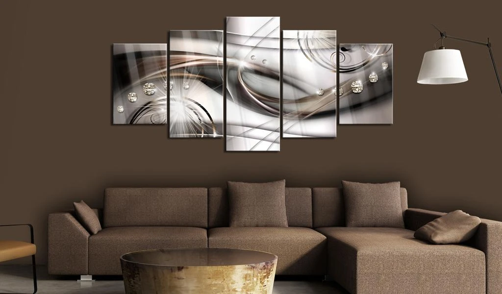 Artgeist Akrilo stiklo paveikslas - Brown Glitter