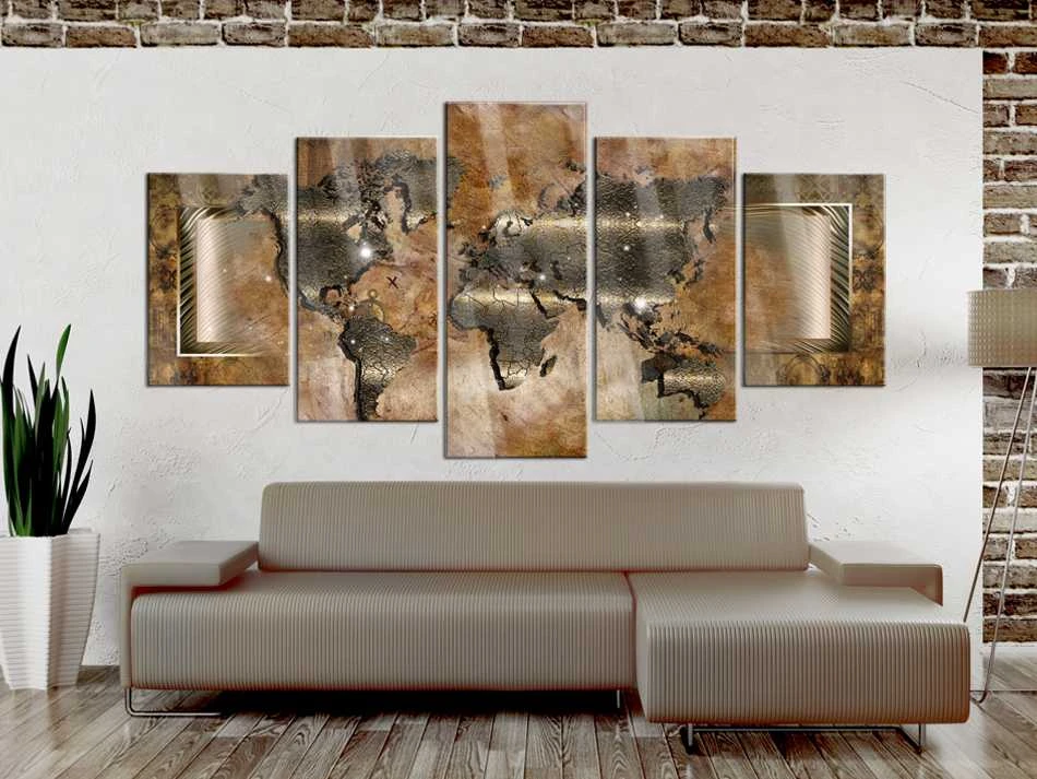 Artgeist Akrilo stiklo paveikslas - Steel Map