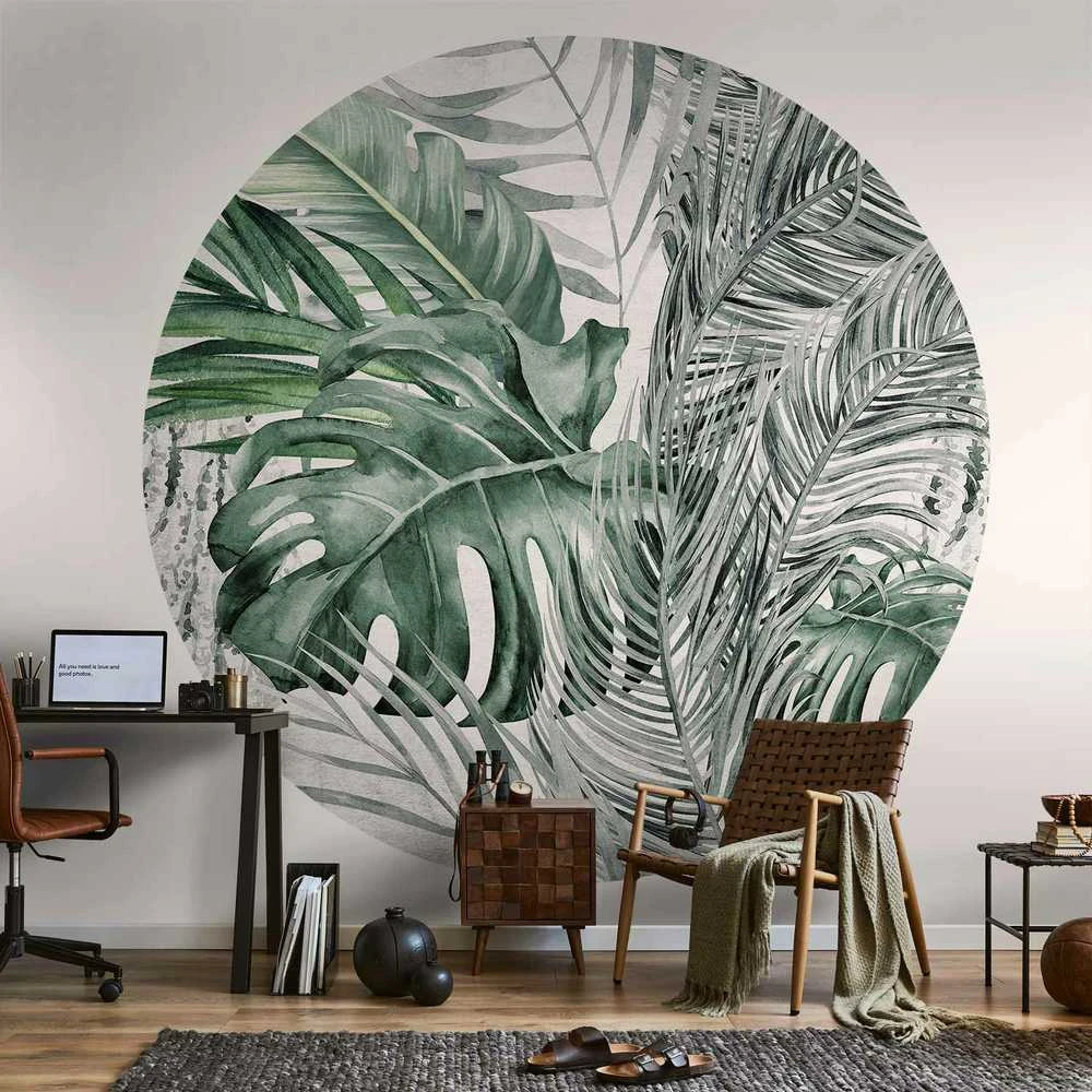 Artgeist Apvalus fototapetas - Dense jungle