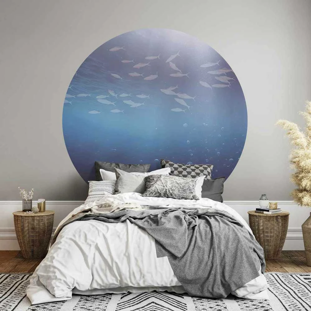 Artgeist Apvalus fototapetas - Fish in the depths