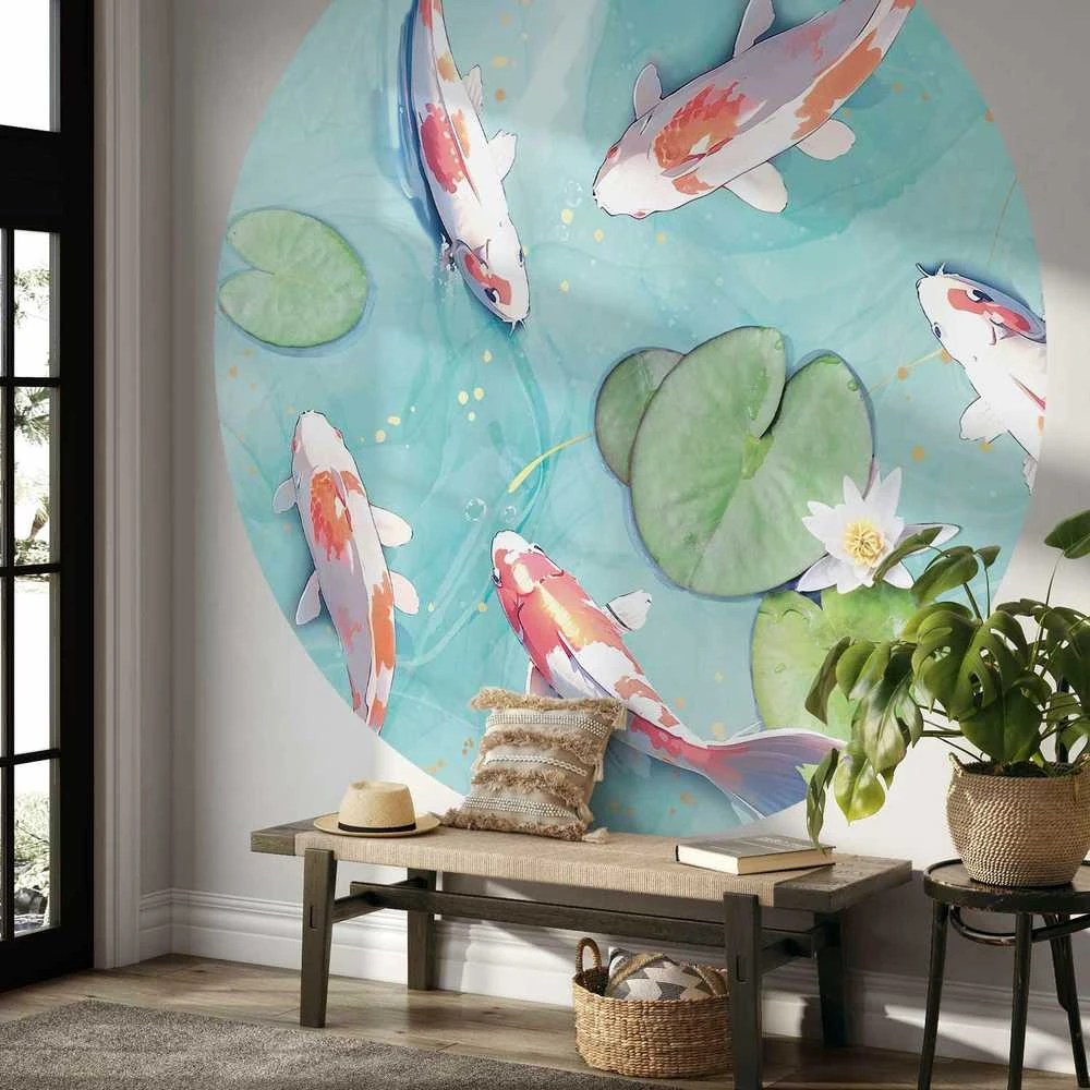 Artgeist Apvalus fototapetas - Pond in Japan