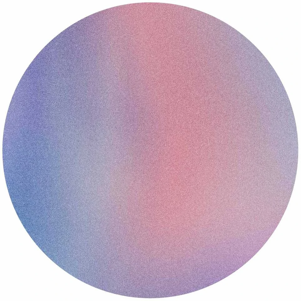 Artgeist Apvalus fototapetas - Rainbow gradient - a delicate multicoloured gradient reminiscent of mist