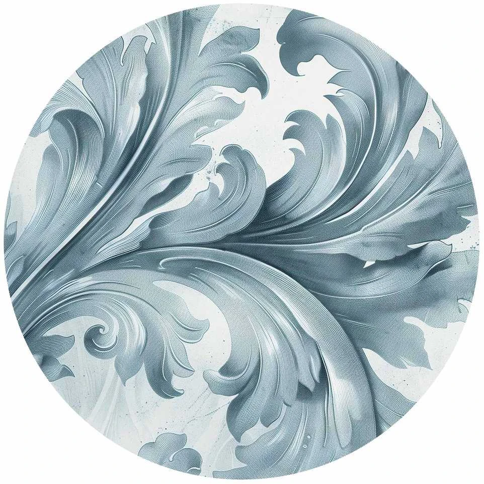 Artgeist Apvalus fototapetas - Stone ornament in baroque style