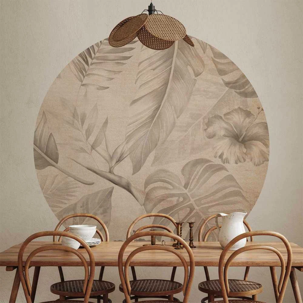 Artgeist Apvalus fototapetas - Tropics in sepia