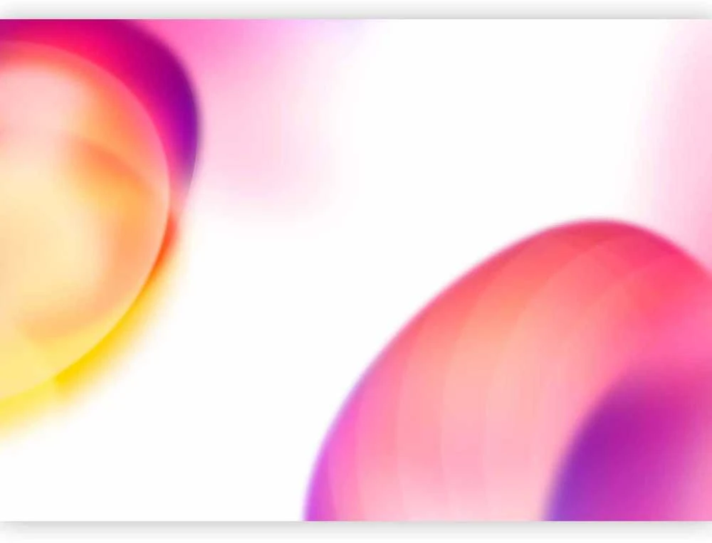 Artgeist Fototapetas - Abstraction - Shapes - Juicy Geltona and Violet-Rožinė