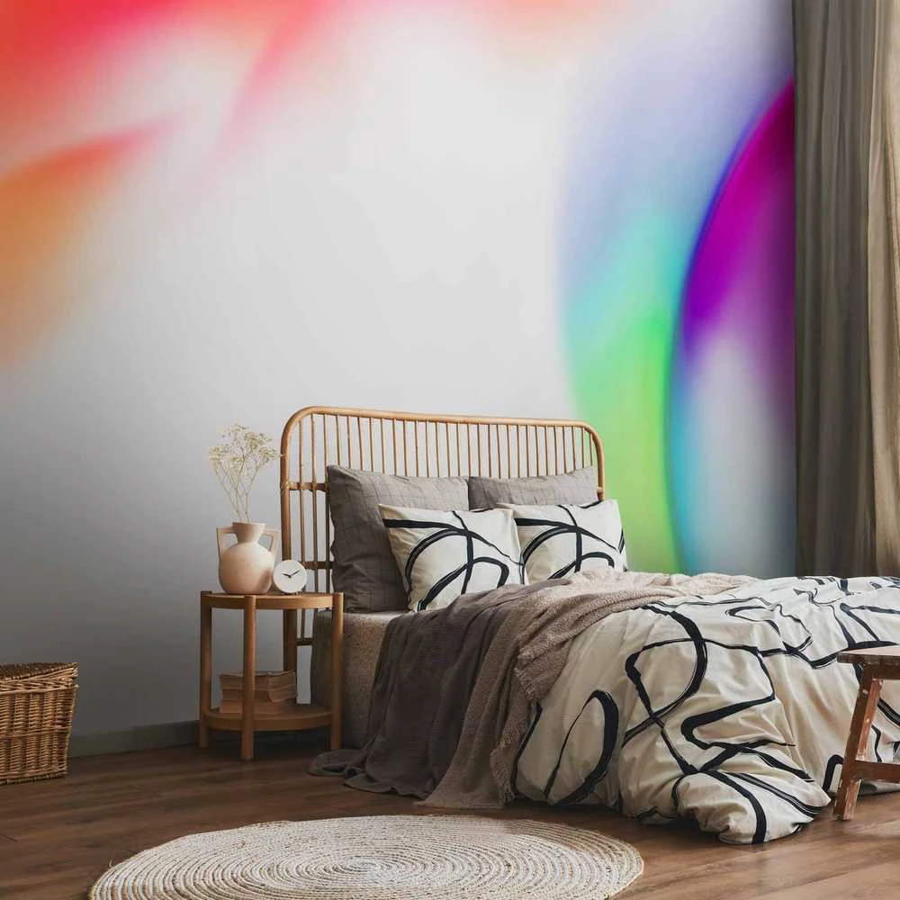 Artgeist Fototapetas - Abstraction - Strong Colors of Irregular Shapes - Multicolor