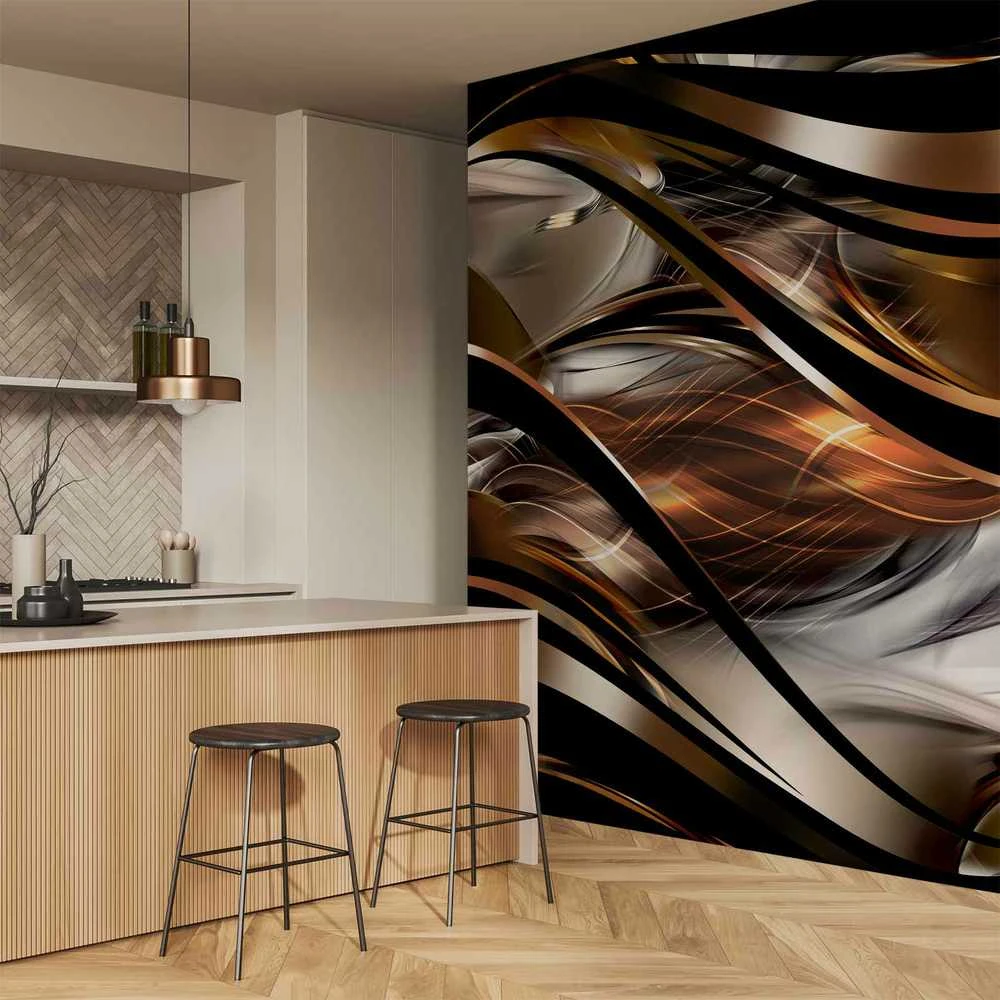 Artgeist Fototapetas - Amber storm
