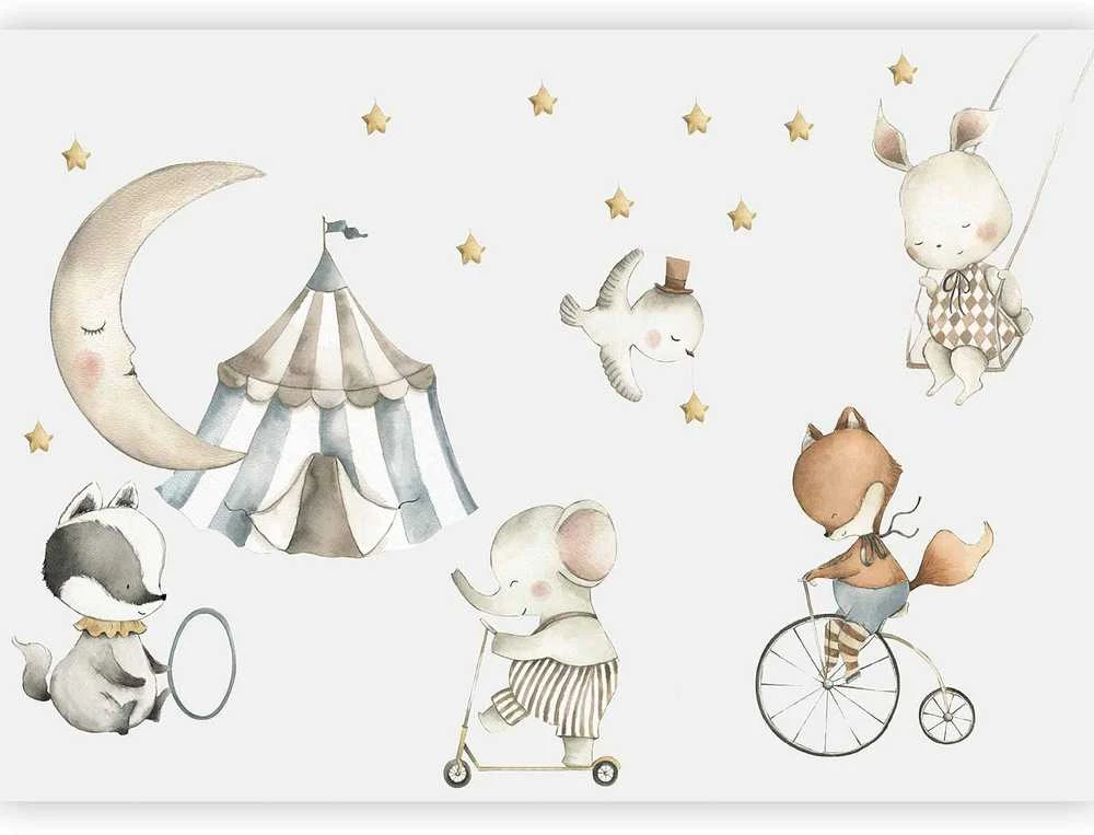 Artgeist Fototapetas - Animals for Children (Watercolour)
