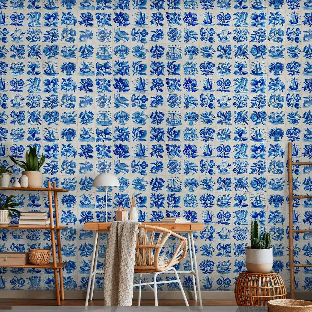 Artgeist Fototapetas - Azulejos tiles – traditional Portuguese ceramic tiles