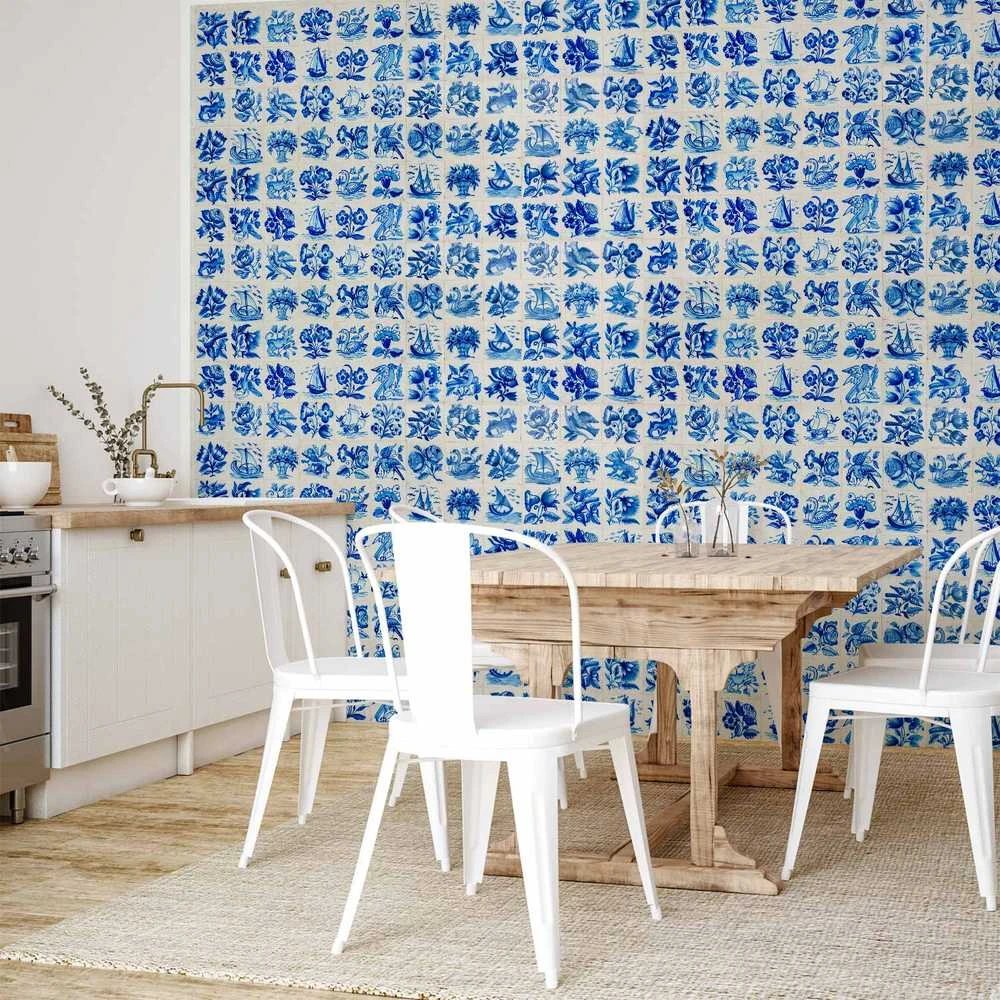 Artgeist Fototapetas - Azulejos tiles – traditional Portuguese ceramic tiles