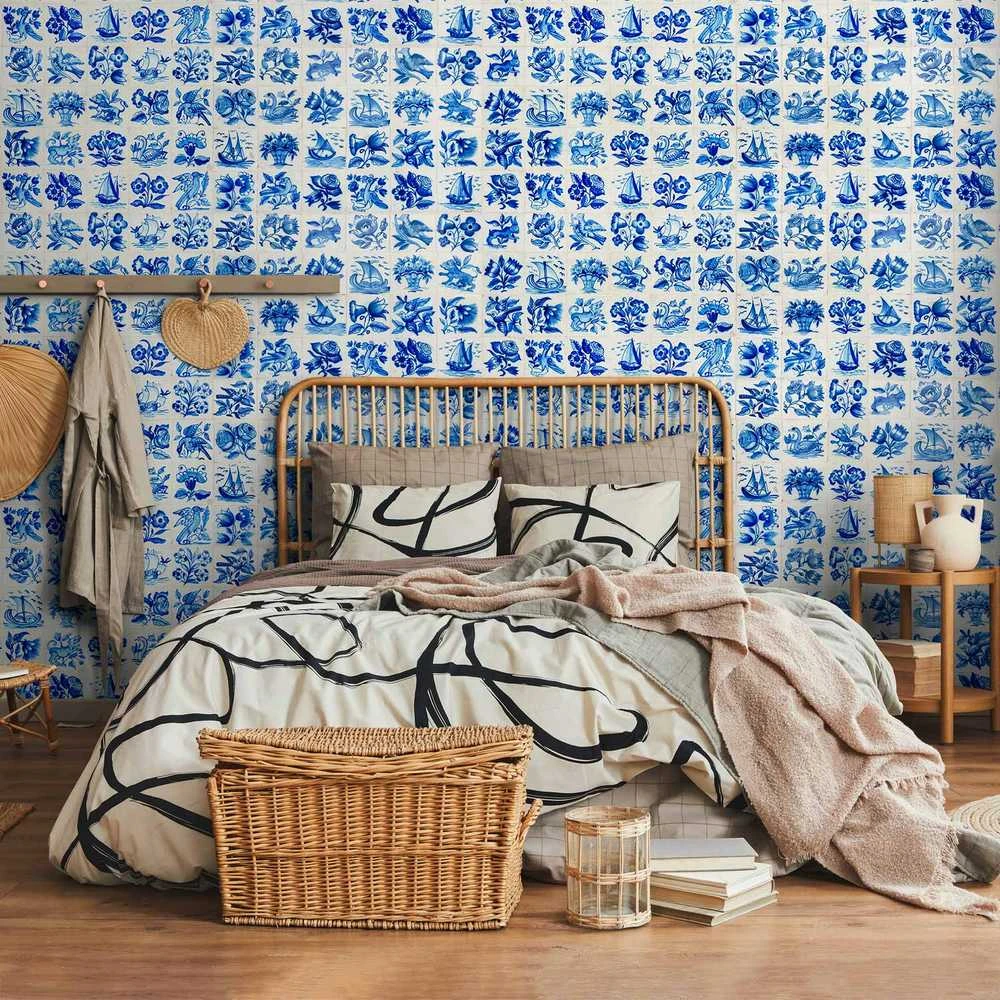 Artgeist Fototapetas - Azulejos tiles – traditional Portuguese ceramic tiles