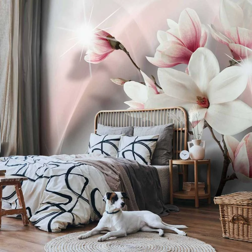 Artgeist Fototapetas - Baltas magnolias