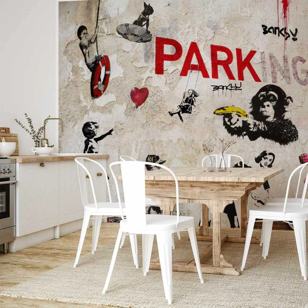 Artgeist Fototapetas - [Banksy] Graffiti Collage