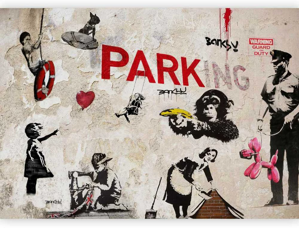 Artgeist Fototapetas - [Banksy] Graffiti Collage