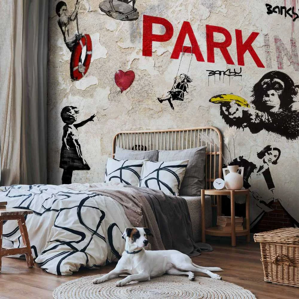 Artgeist Fototapetas - [Banksy] Graffiti Collage