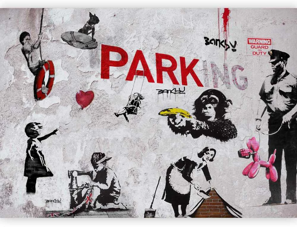 Artgeist Fototapetas - [Banksy] Graffiti Diveristy