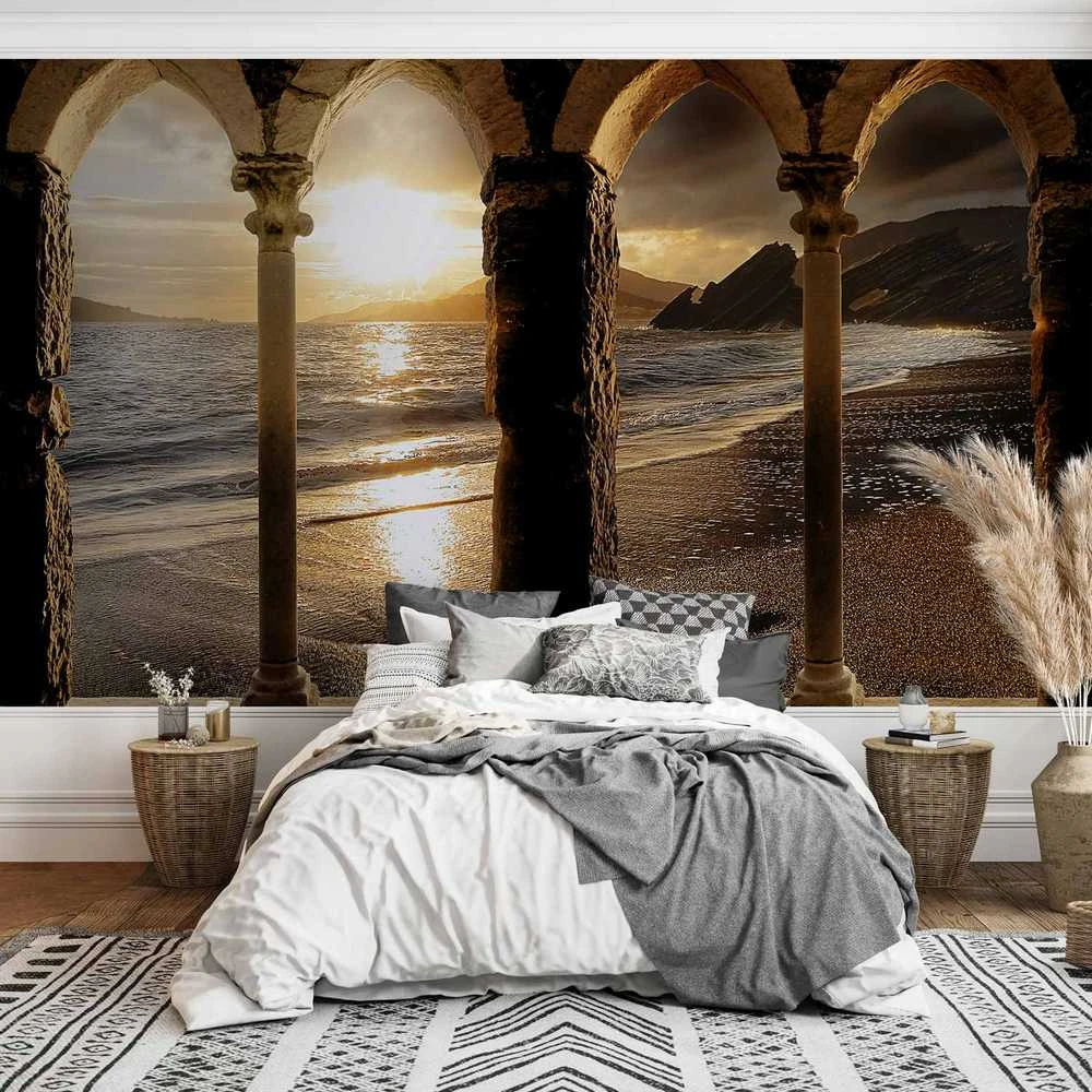 Artgeist Fototapetas - Castle on the beach