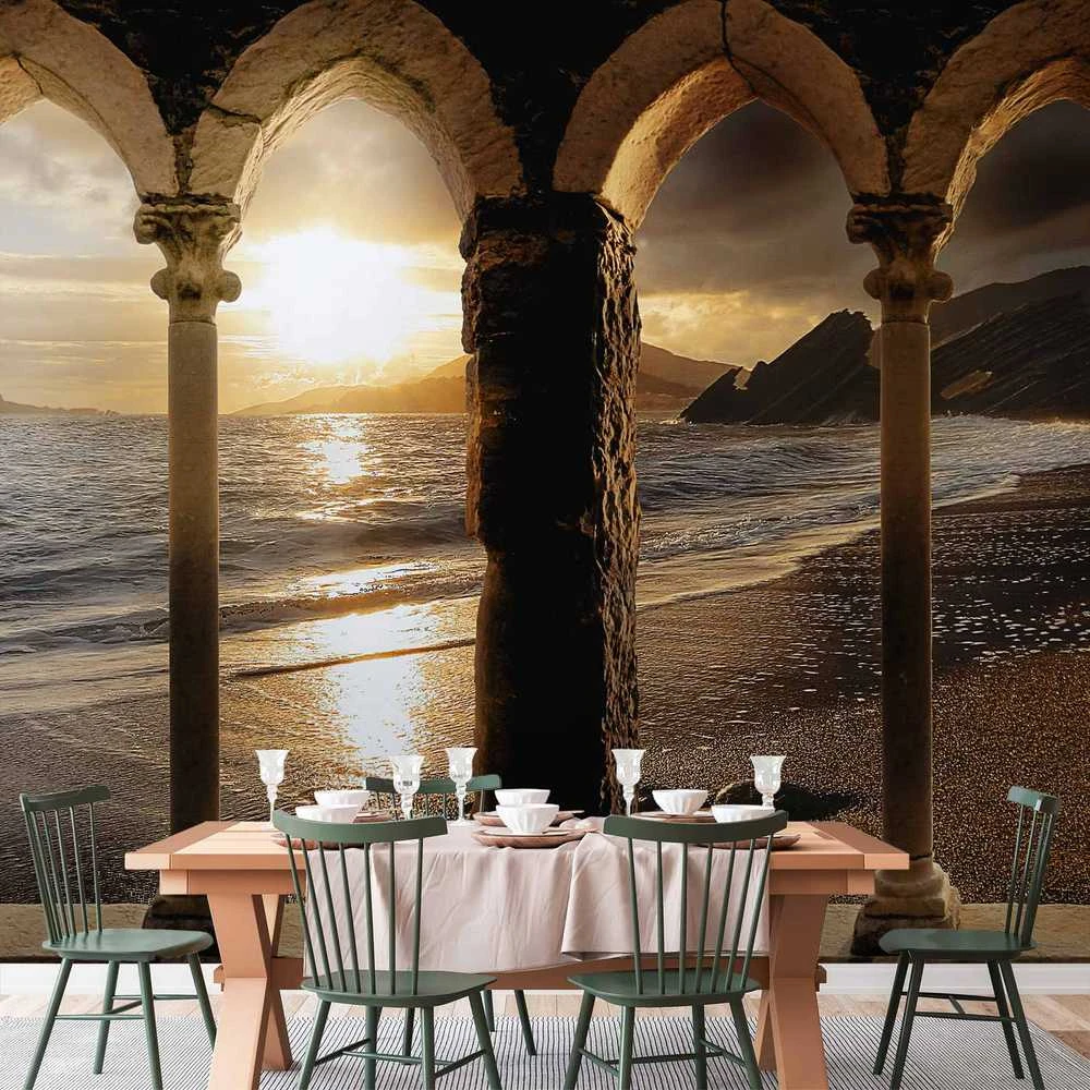 Artgeist Fototapetas - Castle on the beach