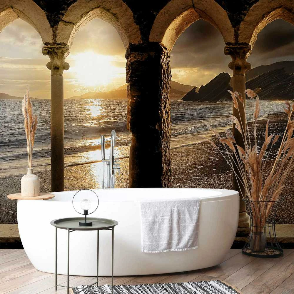 Artgeist Fototapetas - Castle on the beach
