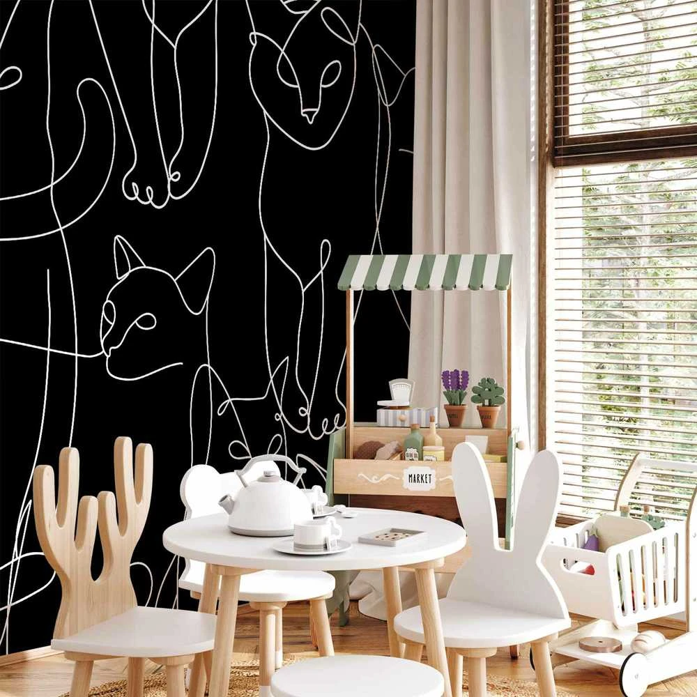 Artgeist Fototapetas - Cat Habits - First Variant