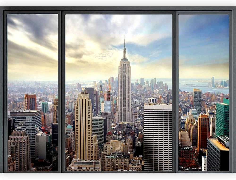 Artgeist Fototapetas - City behind glass